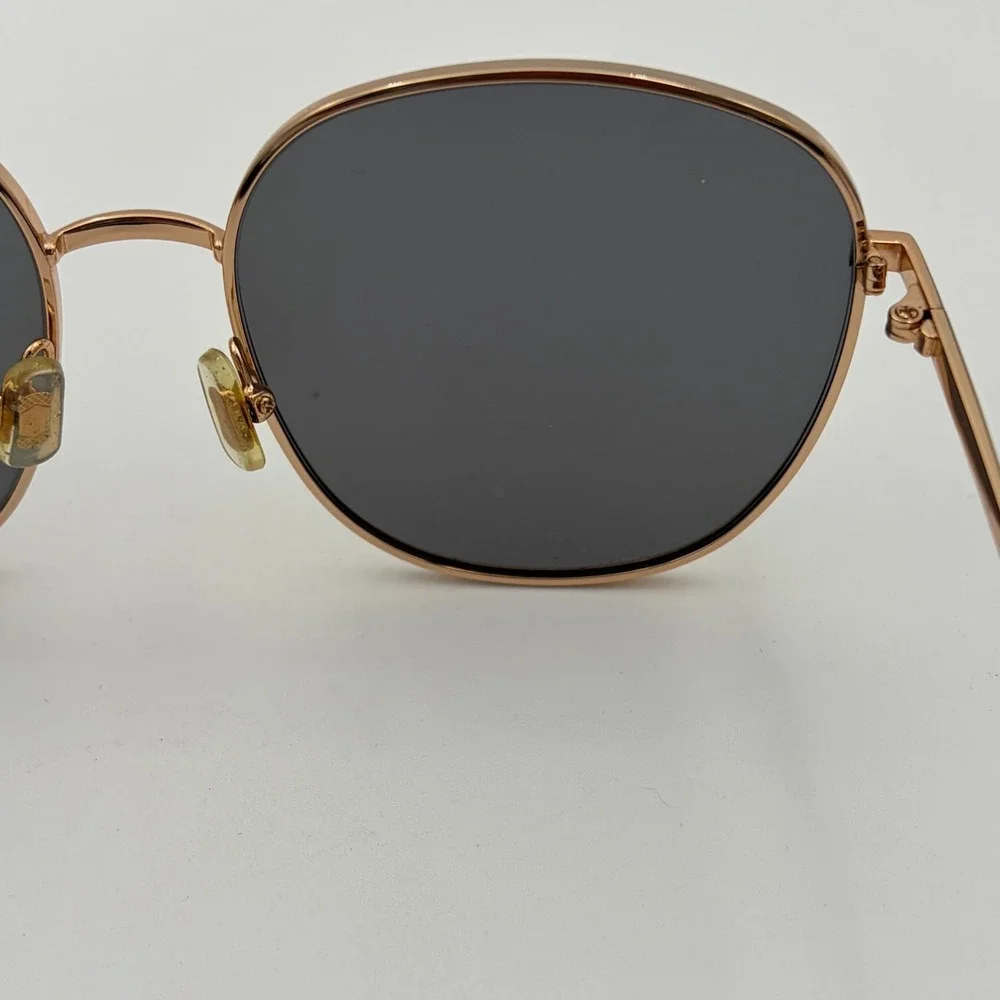 Gentle Monster Double Bread Sunglasses Gold Round Tinted + Case